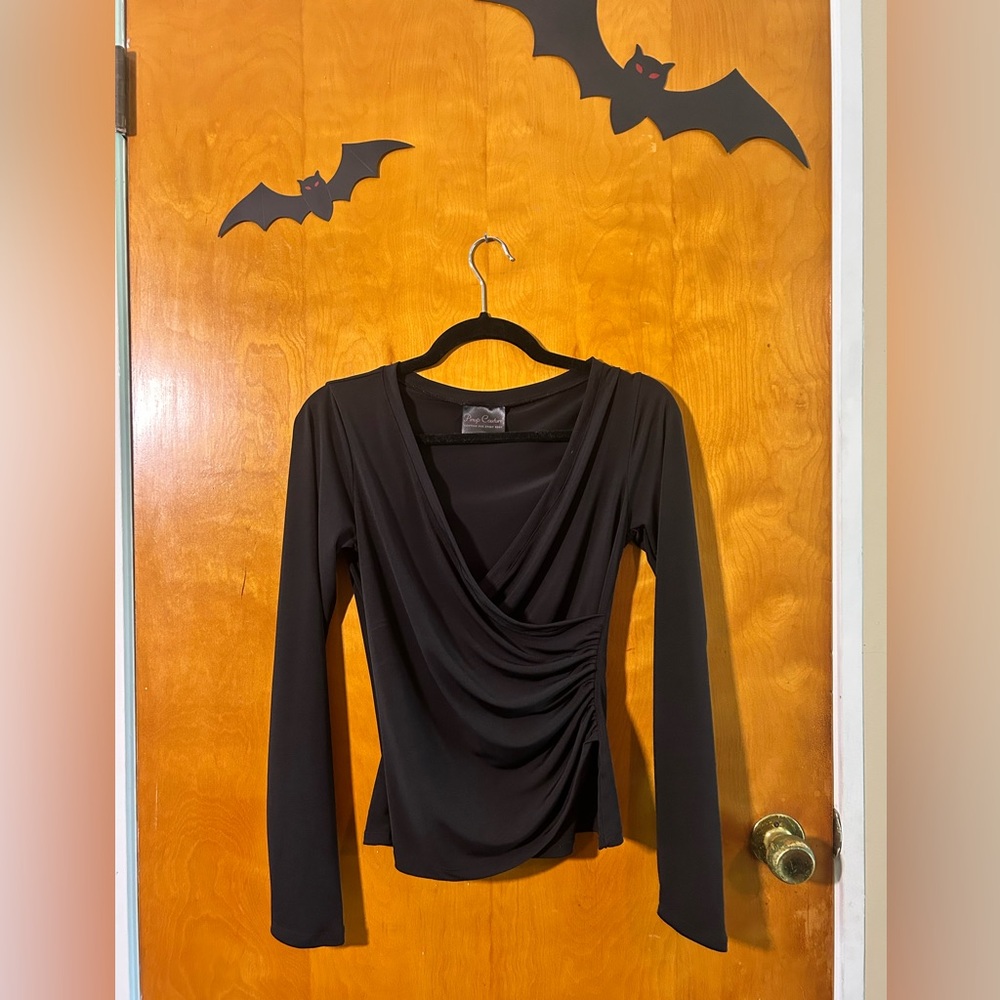 Pinup girl clothing wrap top small